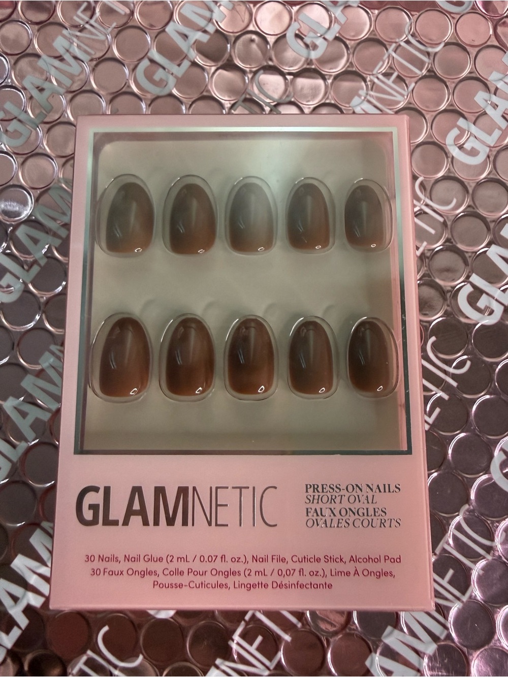 Glamnetic Press-On Nails in Brown